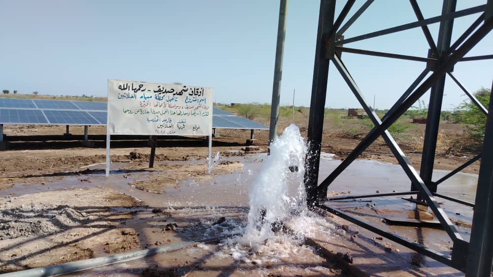 مياه تتدفق من محطة أوقاف شهد صديق